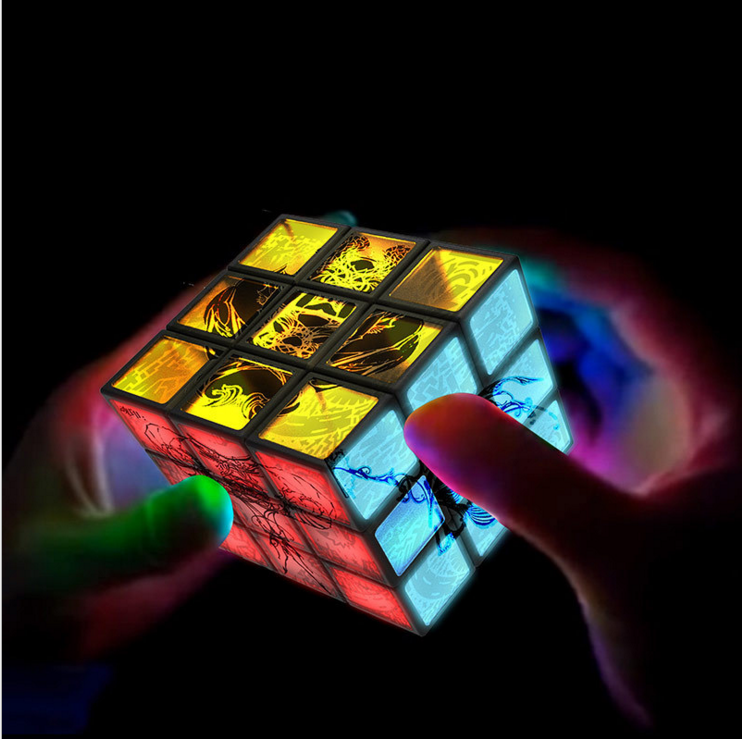 圣手3阶三阶2二4四5五阶宝石彩色魔方专业比赛初学者益智减压玩具