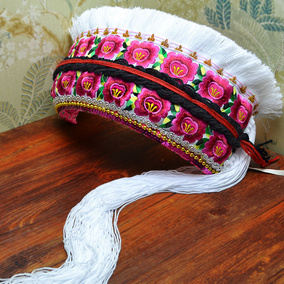 少数民族白族成人服装围裙/葫芦丝舞台演出服饰/舞蹈表演女装围腰