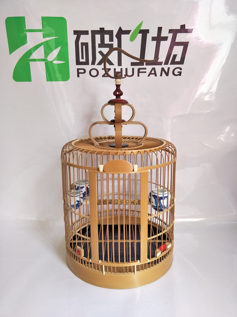 特价画眉鸟笼川笼_川笼画眉笼全手工竹制精品加牙半贴青四川鸟笼全套