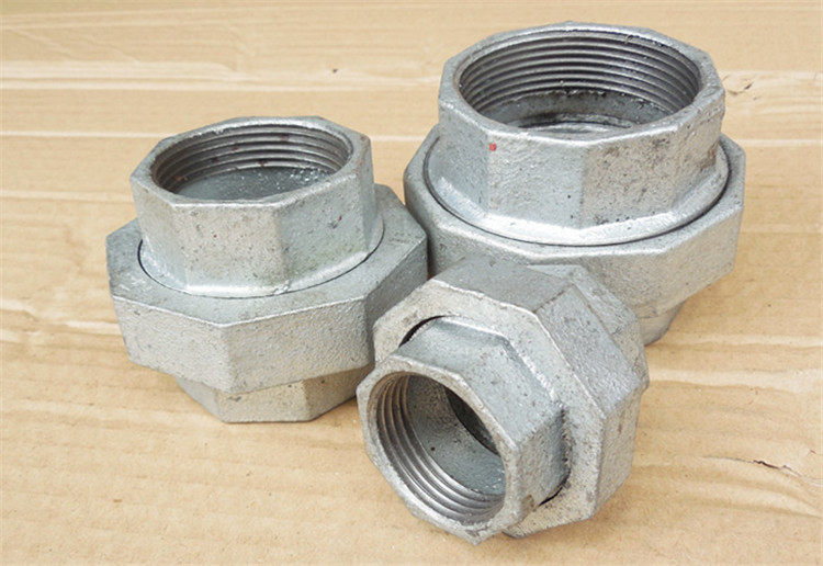 4分接头 活接管_镀锌玛钢中标铁活接双内丝活动水管固定接头4分6分1寸