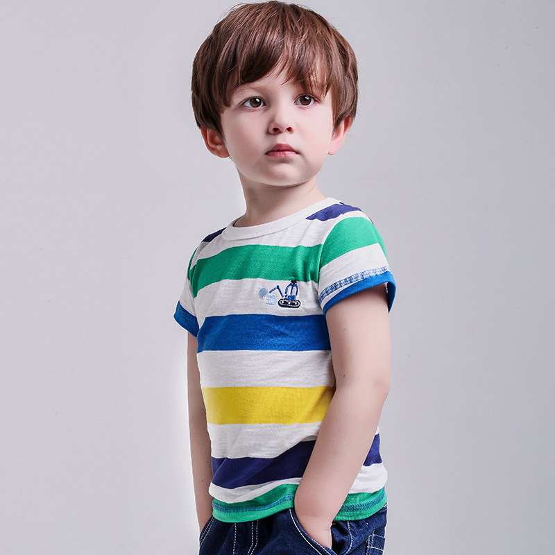 2018新款男童短袖t恤夏季纯棉4岁宝宝夏装3女童儿童半袖