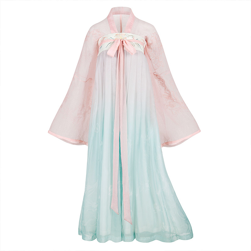   绣花渐变齐胸襦裙