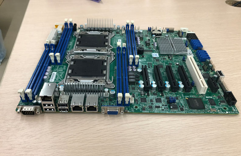 双路主板_超微x9drl-3f/if支持e5-2680 v2 双路小主板ddr3内存 带远程