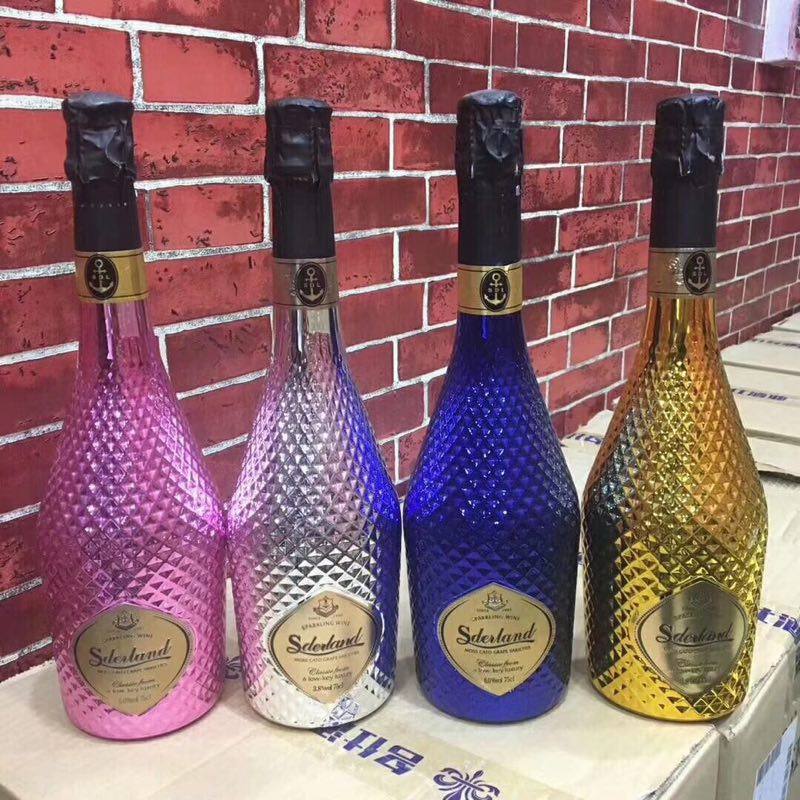 起泡酒香槟_钻石起泡酒 香槟 聚会婚礼酒吧夜场ktv气氛酒冲场酒 750ml