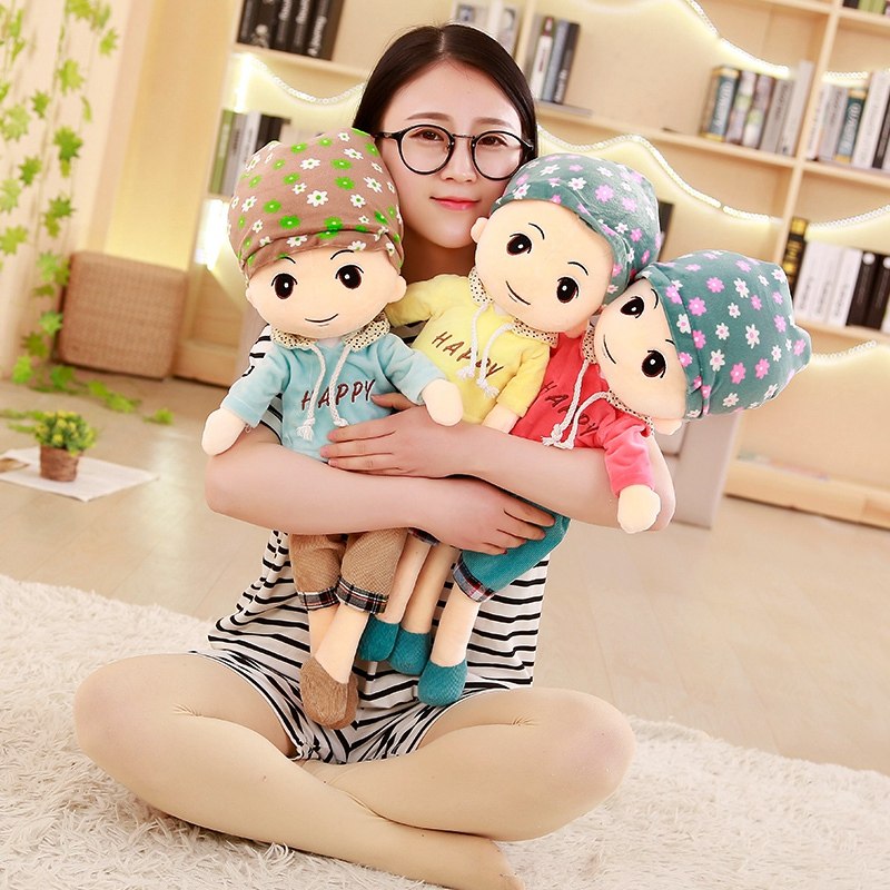 热销宝宝毛绒玩具 男孩_卫衣男孩玩具公仔大号布娃娃可爱陪宝宝抱着