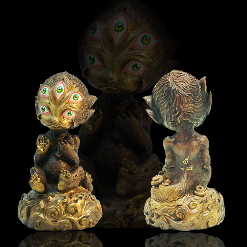 五眼四耳吸金神猴招正偏财旺生意财源不断逢凶化吉 泰国佛牌正品