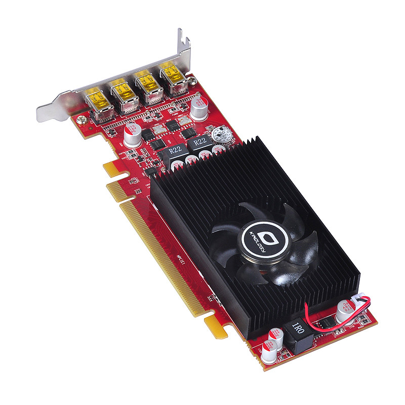 包邮卡诺基r7 350 2g 多屏minidp接口炒股监控投影游戏显卡