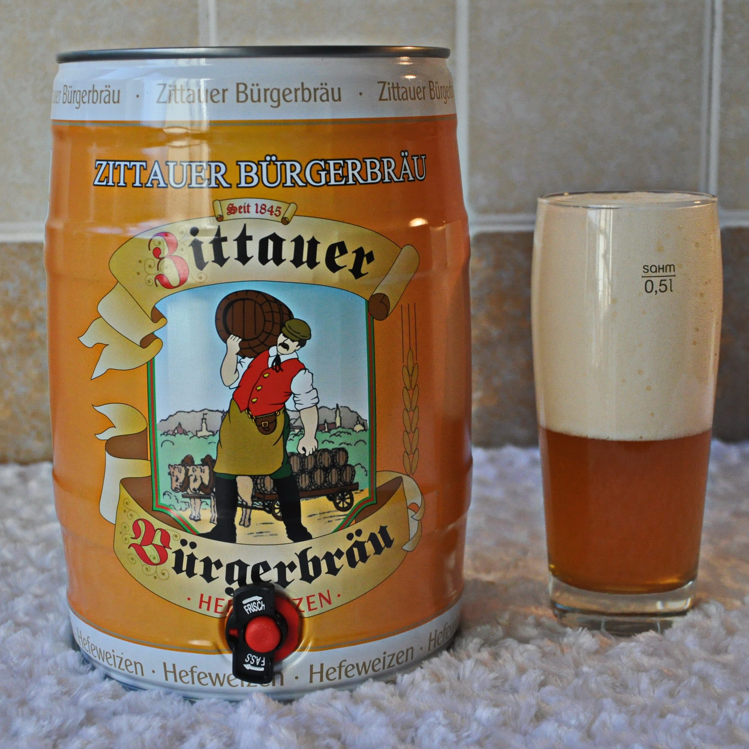 德国兹塔伯格原浆小麦白啤酒 原装进口5l桶酵母型浑浊hefe weizen优惠