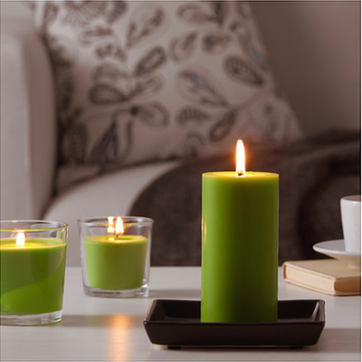 ikea宝妈宜家国内代购西恩利 香味阔形蜡烛,香熏蜡烛 装饰蜡烛