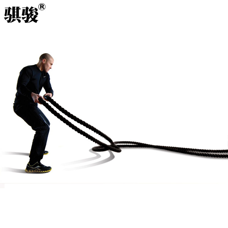 专业体能训练绳 mma格斗绳 战绳健身粗绳肌肉大甩绳攀爬训练麻绳