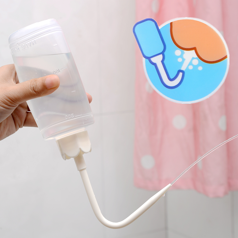 包邮 日本进口便携式私处冲洗器婴儿洗屁股 肛门清洗器妇科洗阴器洁身
