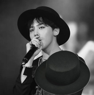 权志龙同款礼帽复古英伦风平顶大檐礼帽平檐毛呢爵士帽男女帽子