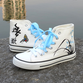 帆布鞋 女 高帮 包邮