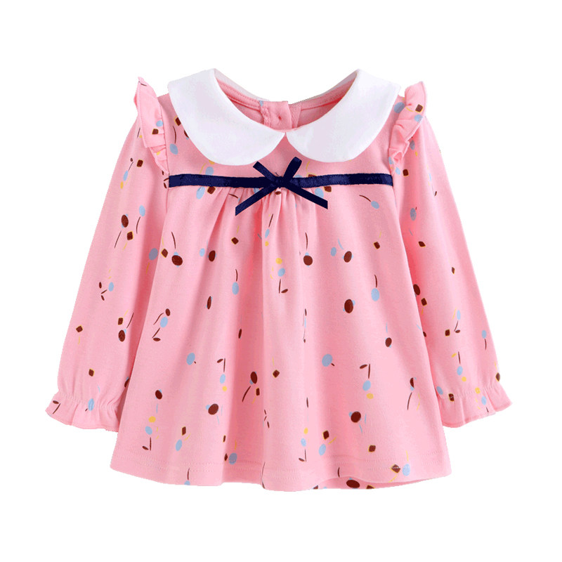 女童春装t恤1岁3儿童上衣纯棉长袖女婴儿公主2