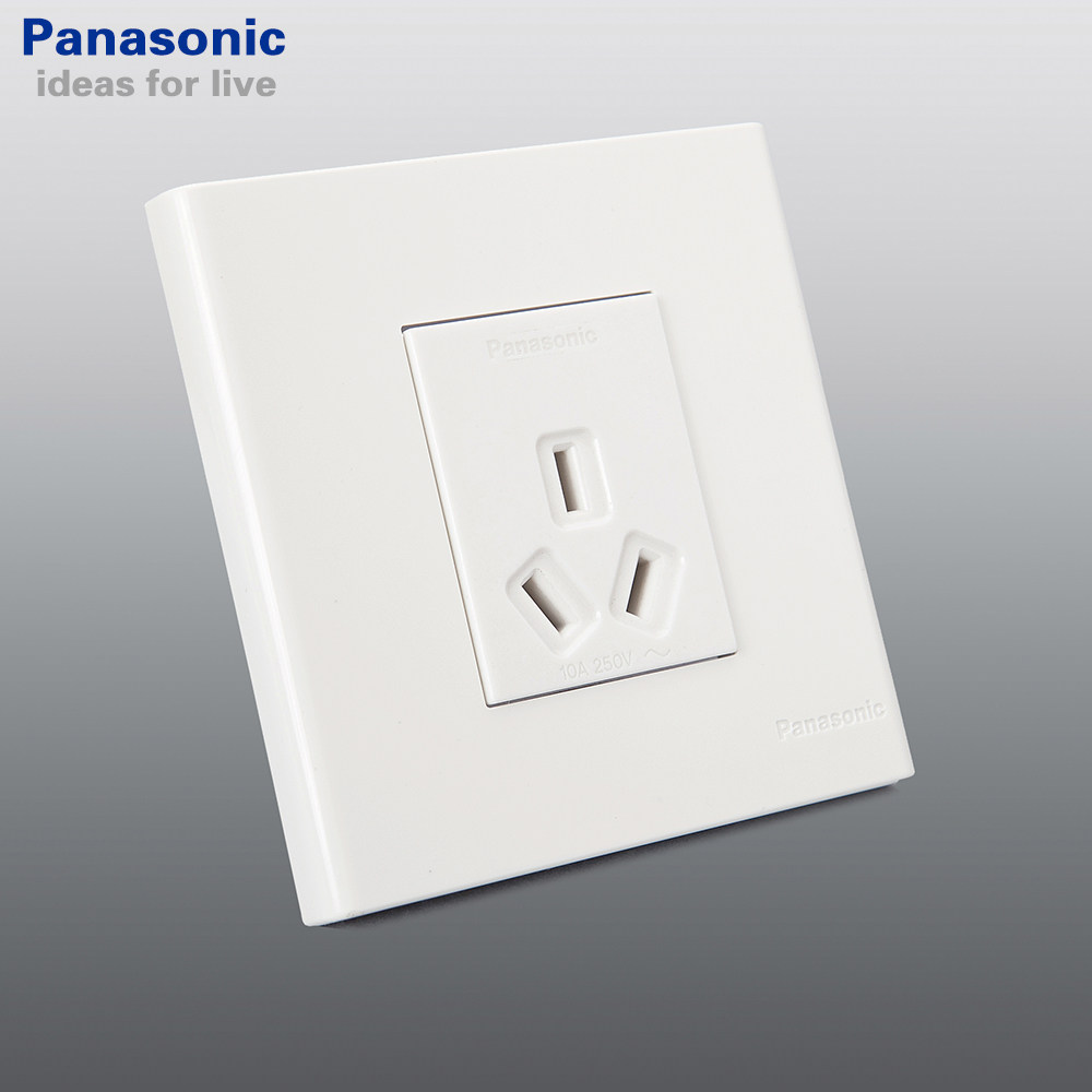 松下开关插座面板宏彩雅白系列