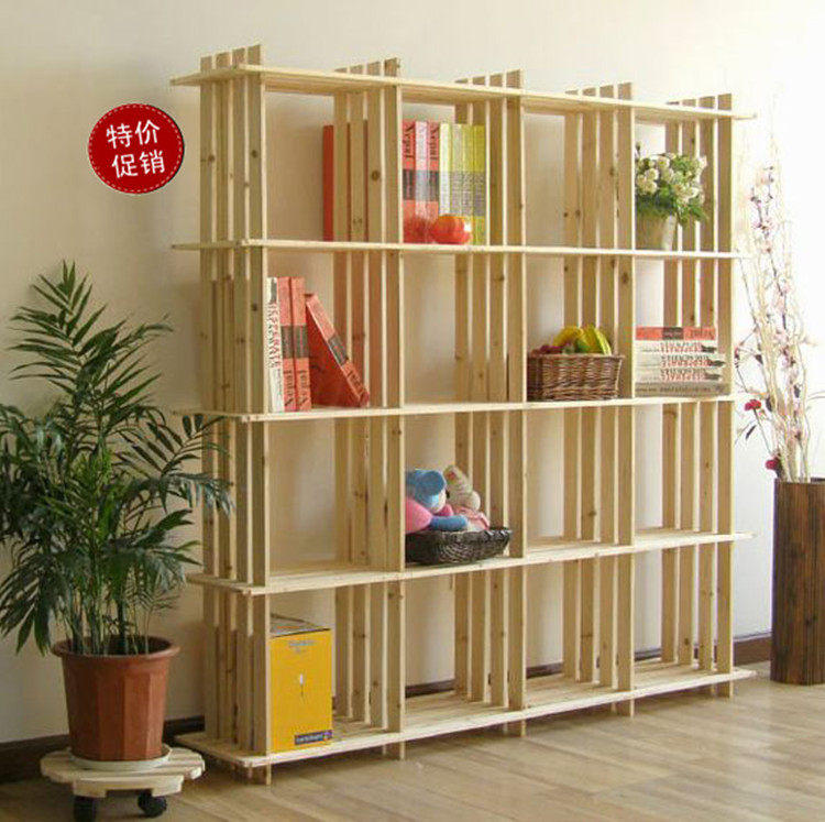 包邮简约16格架木架子层架置物架花架鞋架实木储物架玩具收纳木架