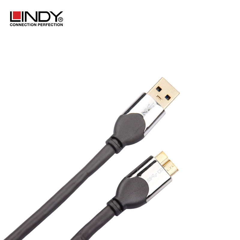 德国lindy usb3.0数据线s5三星note3高速充电线移动硬盘连接线