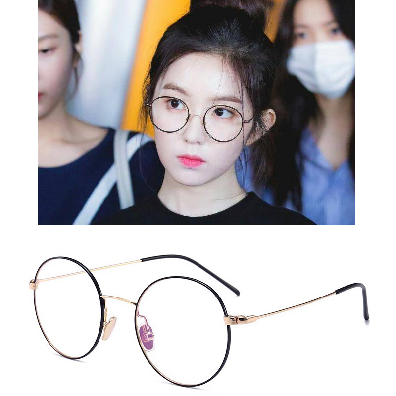 眼镜女 近视镜小脸_裴珠泫同款眼镜素颜神器个性街拍近视镜女小脸简约