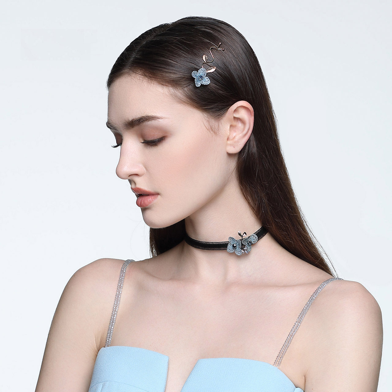 禁欲系颈圈,完美塑造天鹅美颈