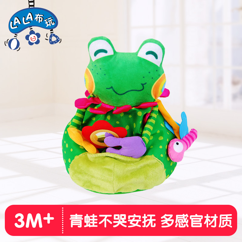 婴儿安抚巾手抓标签玩偶01-2岁3-6-12个月新生