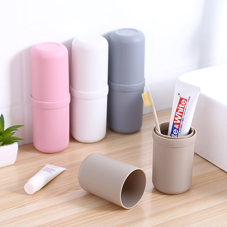 式牙膏牙刷盒旅行刷牙洗漱收纳盒带盖牙刷桶牙筒漱口杯牙具盒优惠券