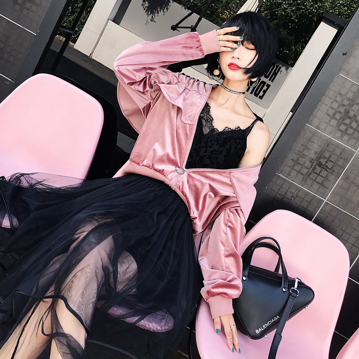 秋冬丝绒女装 独特chic又有高级感