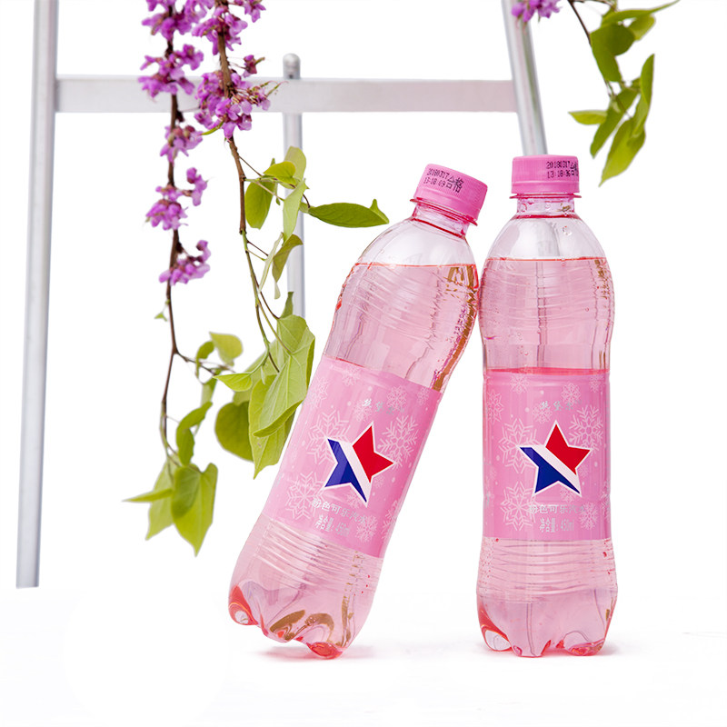 粉色可乐_网红饮料希腊爱琴海粉色雪碧可乐碳酸饮料整箱450mlx20瓶