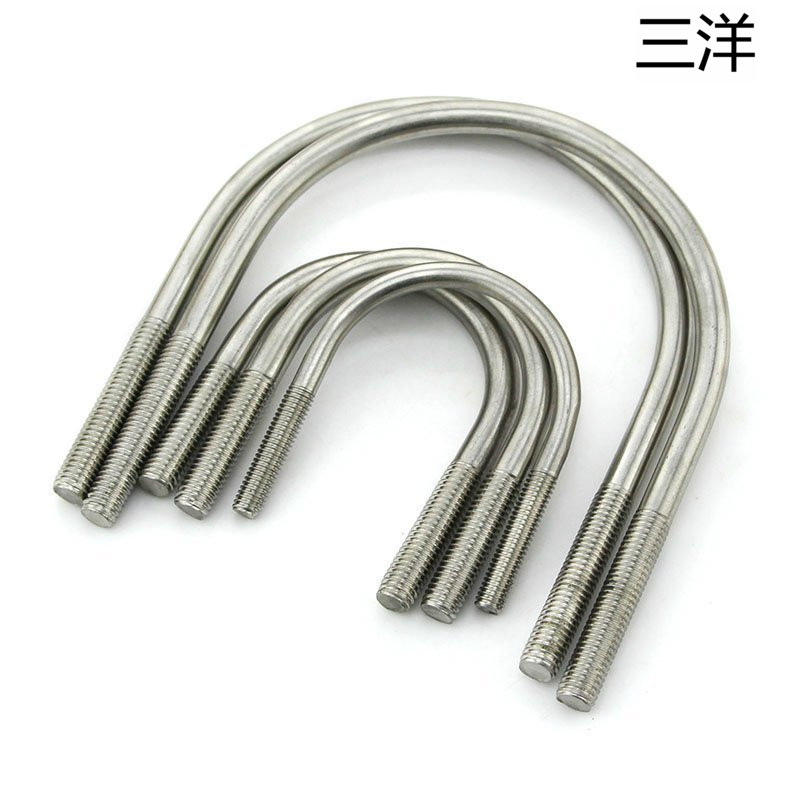 u型螺栓_标准 304不锈钢u型螺丝 u型卡 u型螺栓 u形管卡 骑马管箍 m6