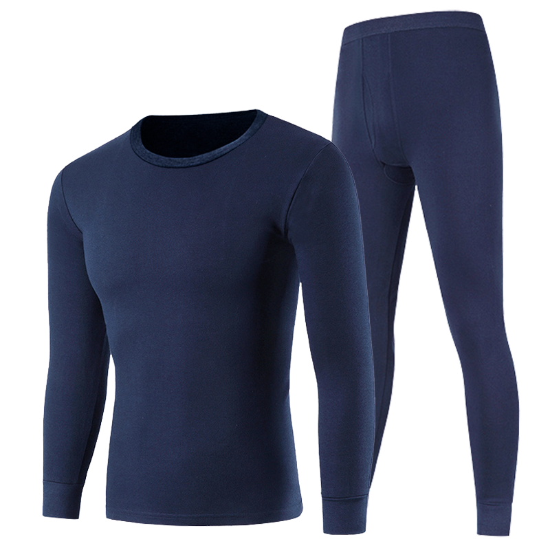 2017新款男士秋衣秋裤套装纯棉薄款保暖内衣中年全棉毛衫线衣线裤