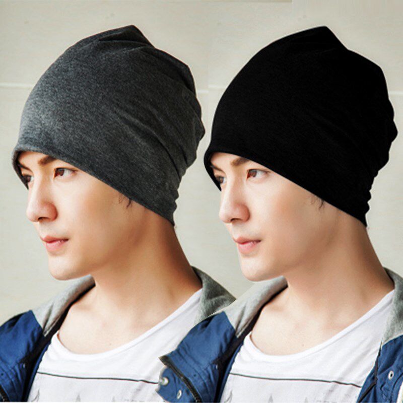特价包头巾男_薄款个性套头帽子春秋冬头巾包头帽男士韩版潮全棉休闲