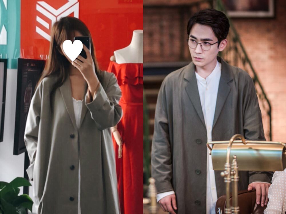 风衣女中长款_镇魂朱一龙沈巍居老师同款女朋友外套风衣男女通用西服