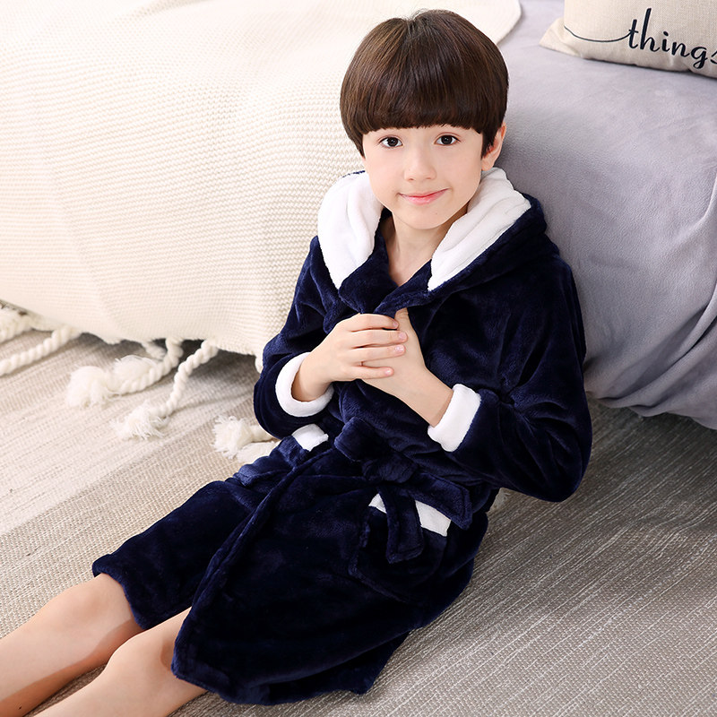 睡袍男童冬 小儿童