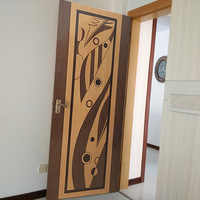 门贴纸个性木门创意翻新包门的贴纸自粘欧式卧室客厅3d立体装饰画