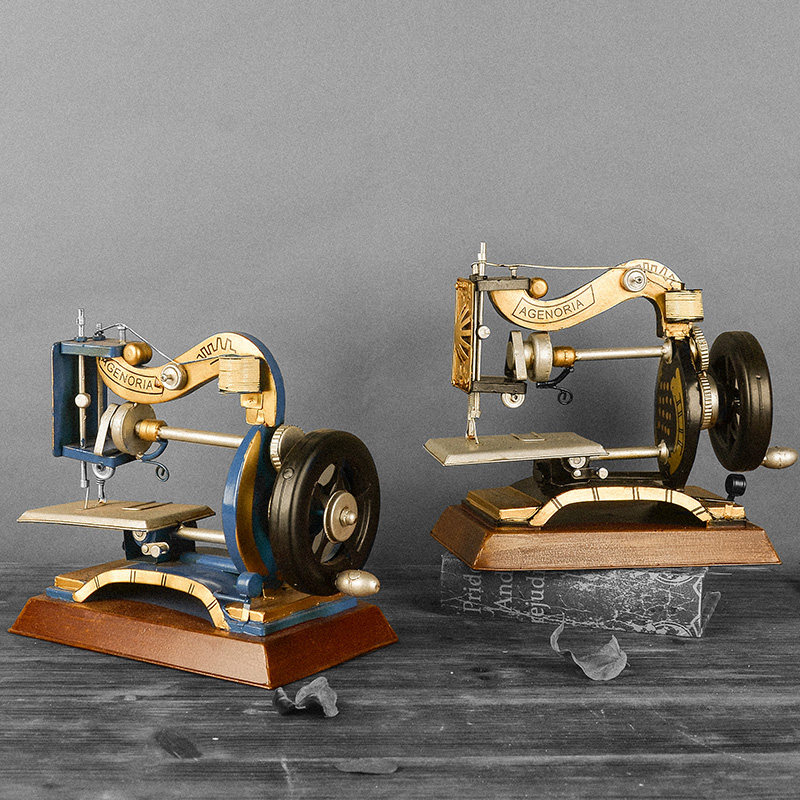 复古老式缝纫机模型 家居软装饰品摆件 服装店摆设 橱窗陈列道具