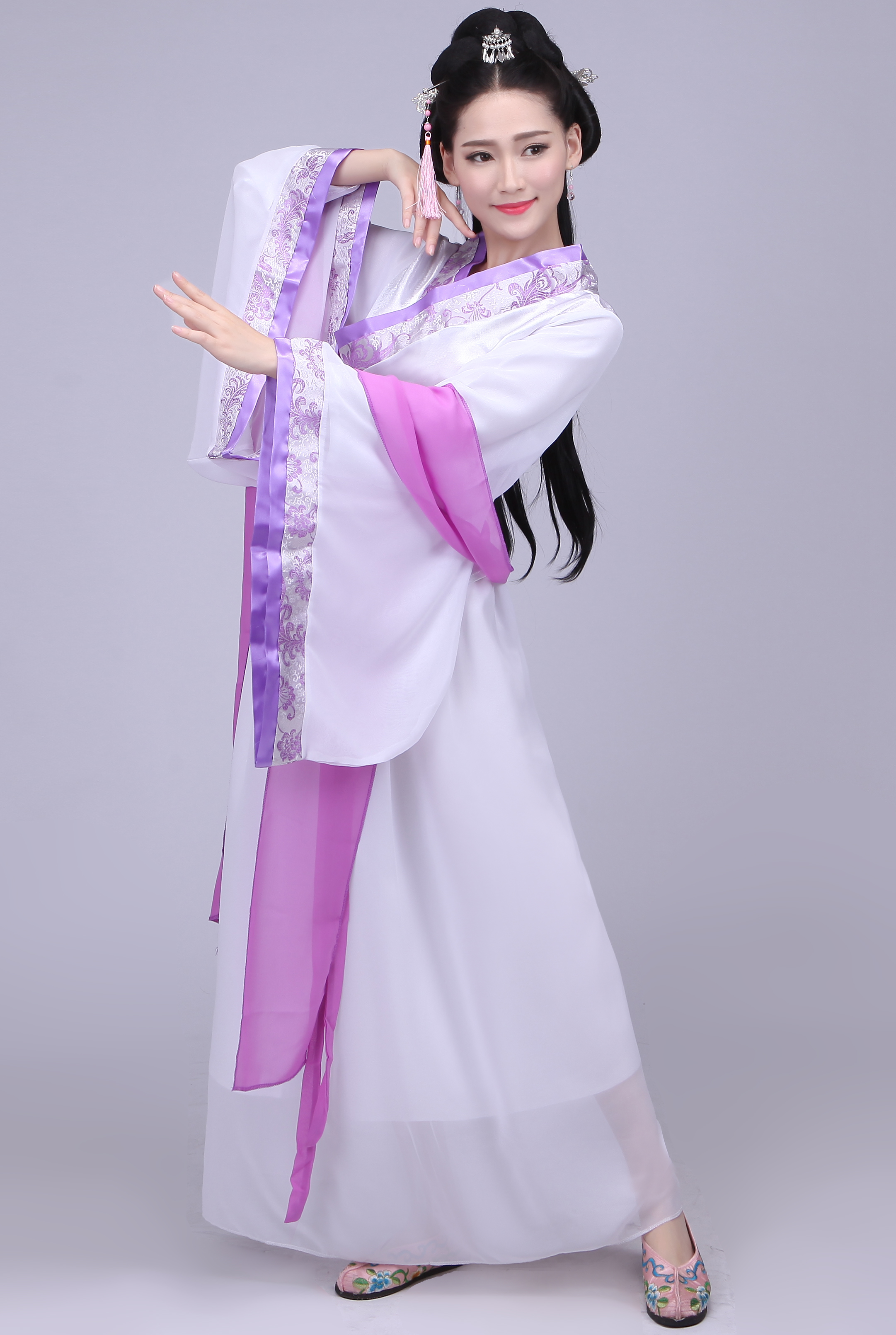 古装服装仙女清新淡雅汉服女中国风成人礼七仙女古代衣服公主小姐