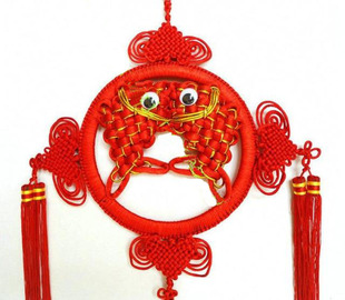 中国结大号挂件 吉祥对鱼 家居装饰双面 连年有鱼