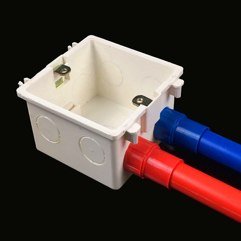 pvc锁扣阻燃 家装套管杯梳 86暗盒锁扣 锁母 线管连接件 盒接包邮