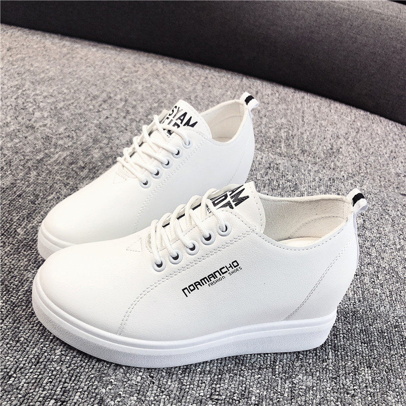 一折内增高女鞋运动鞋 系带