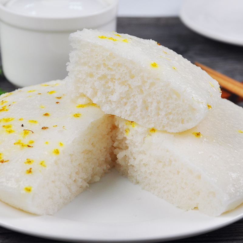 白糖桂花糕300g/袋 糯米糕发糕传统手工速冻糕点小吃早餐点心