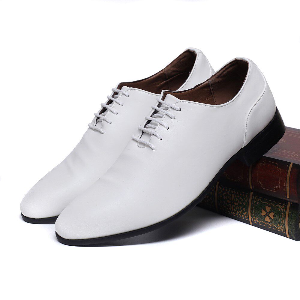 英伦白色皮鞋男_特价韩版潮流男士白色休闲皮鞋英伦男士低帮结婚影楼