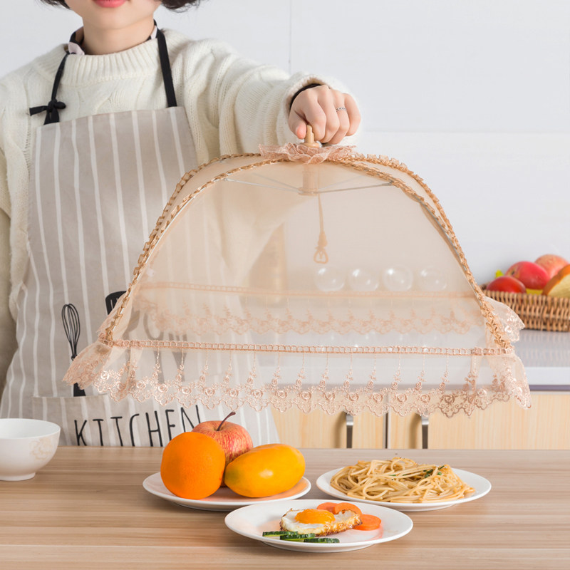 菜罩可折叠盖菜罩小号食物罩饭菜罩迷你剩菜罩小桌罩餐桌罩家用