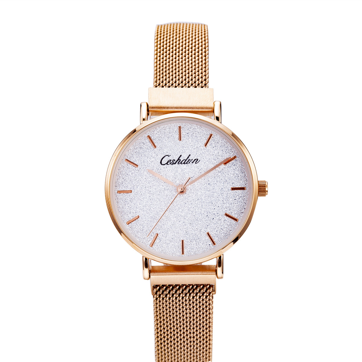 香港希仕顿ceshdun 薄款小表盘女士气质手表 懒人表带防水 ￥448.