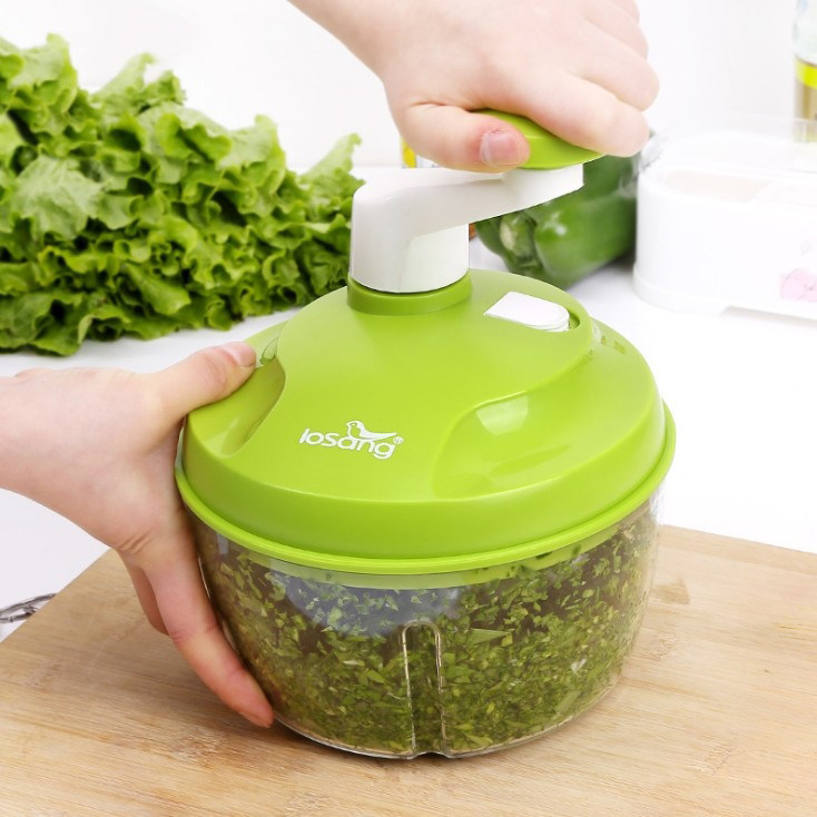搅馅机 手动_乐尚多功能碎菜器 家用手动蔬菜绞碎器 蒜肉搅碎机绞肉机