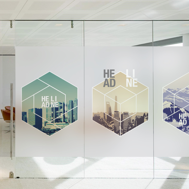 公司玻璃贴纸 办公室