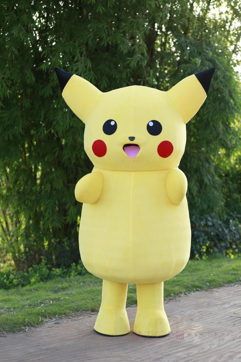 玩偶服_皮卡丘人偶服装行走人偶成人卡通人偶人穿玩偶服卡通人物演出
