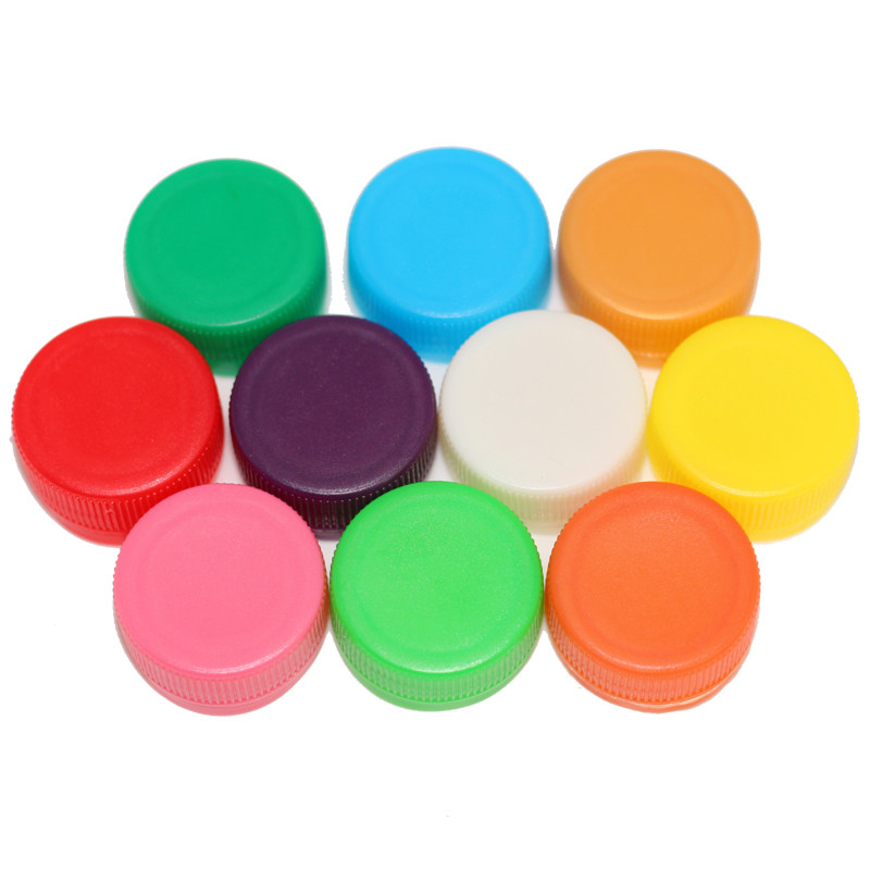 饮料矿泉水瓶塑料盖子圆形彩色 幼儿园儿童创意瓶盖diy手工材料