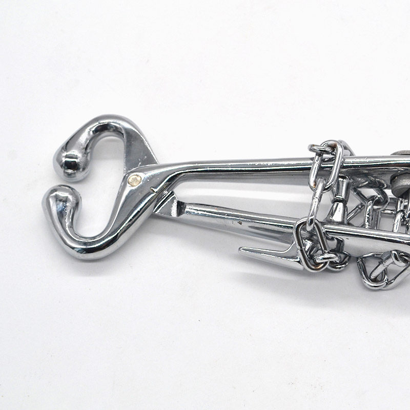 桑岛带链不锈钢牛鼻钳 牛鼻钳子 牛用器械保设备定器绑定器牵引器