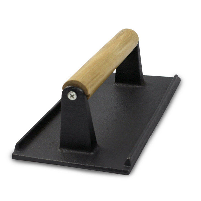 铸铁煎肉压肉板铁板烧鱿鱼煎牛排烧烤肉盘压板加厚压肉板防烫手