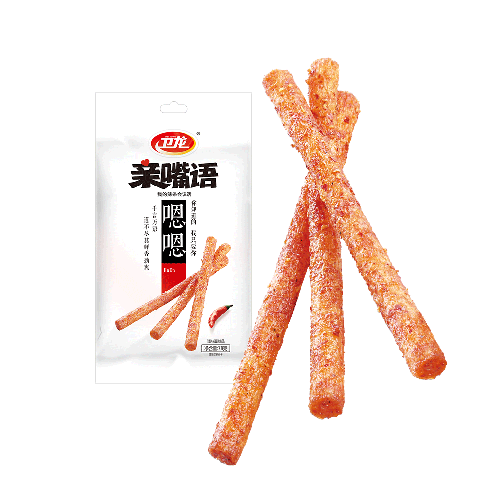 卫龙亲嘴语麻辣条