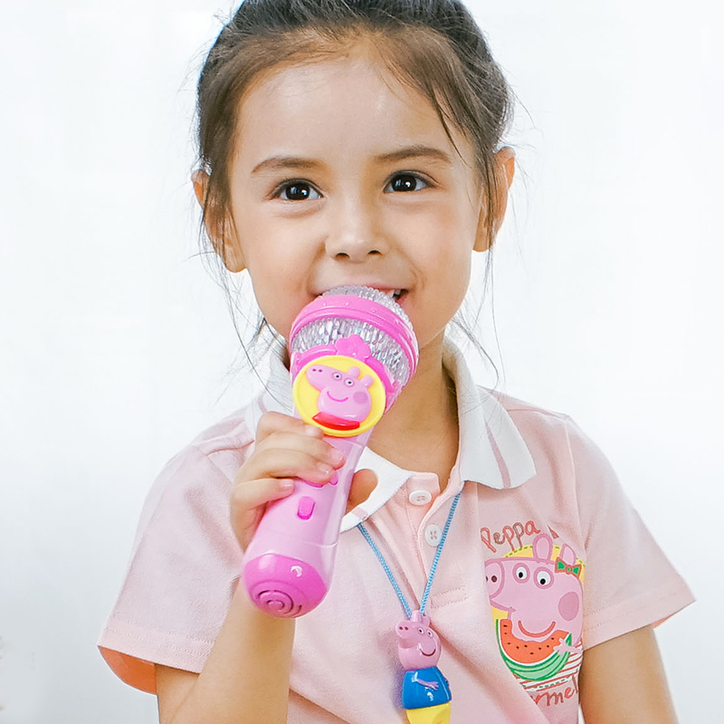 儿童麦克风玩具_小猪佩奇儿童麦克风无线ktv宝宝话筒唱歌玩具音乐